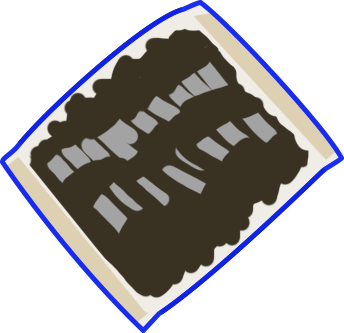 Illustration of activated carbon filter media, by Satoko Nakajima